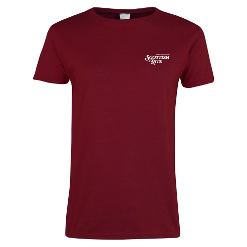  Next Level Womens Cardinal Short Sleeve Tee - Scottish Rite