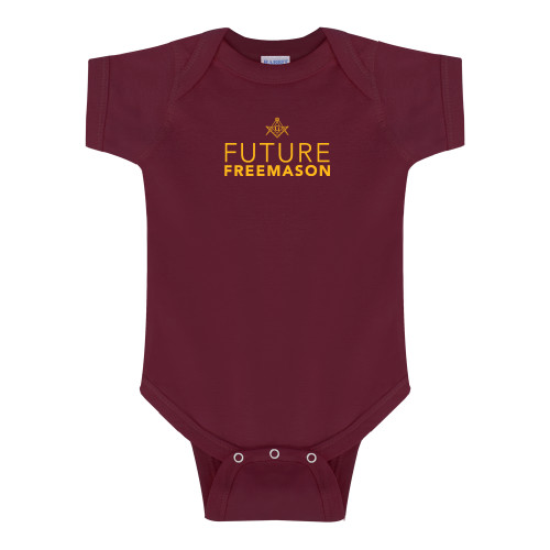  Maroon Infant Onesie - Future Freemason