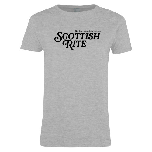  Womens Grey Short Sleeve Tee - Scottish Rite