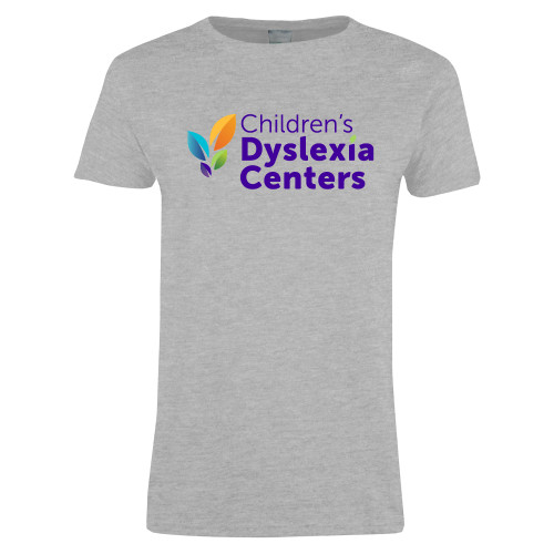  Womens Grey Short Sleeve Tee - CDC Primary Gradient