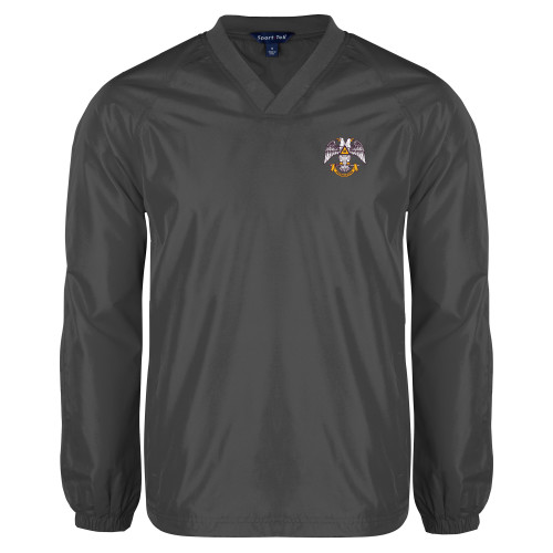  Charcoal V Neck Raglan Windshirt - Freemasons