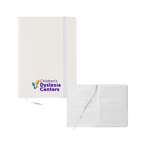  5x7 White Hard Cover Journal - CDC Primary Gradient