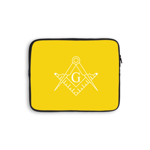  10 inch Neoprene iPad/Tablet Sleeve - Square and Compass with G
