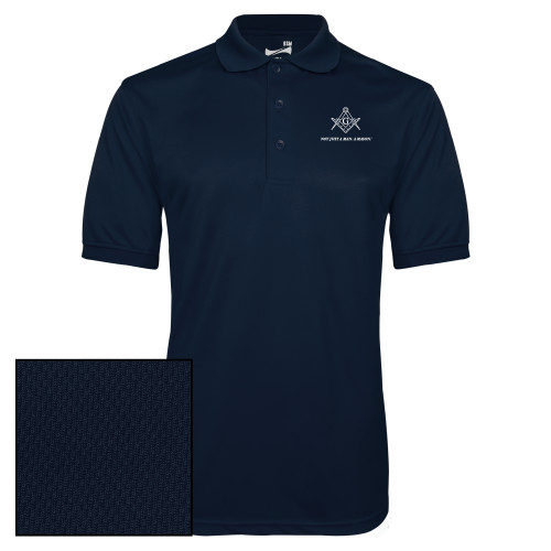  Navy Dry Mesh Polo - Not Just A Man A Mason