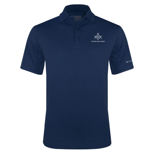 Columbia Navy Omni Wick Drive Polo - Not Just A Man A Mason