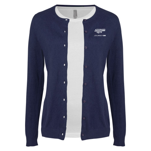  Womens Navy Cardigan Sweater - Scottish Rite - Journey On Vertical