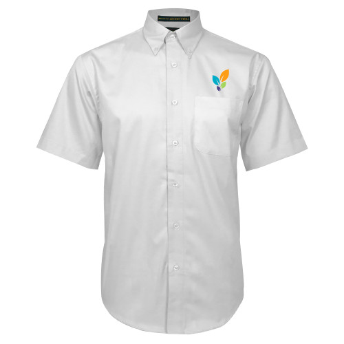 White Twill Button Down Short Sleeve - Scottish Rite