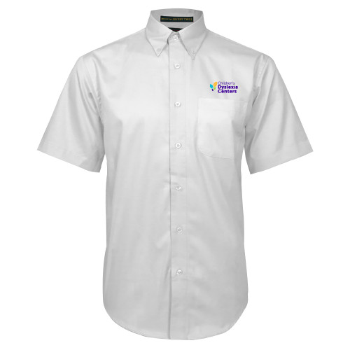  White Twill Button Down Short Sleeve - CDC Primary
