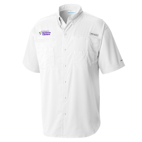  Columbia White Tamiami Performance Short Sleeve Shirt - CDC Primary
