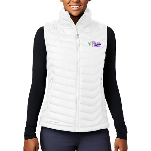  Columbia Womens White Powder Lite Vest - CDC Primary