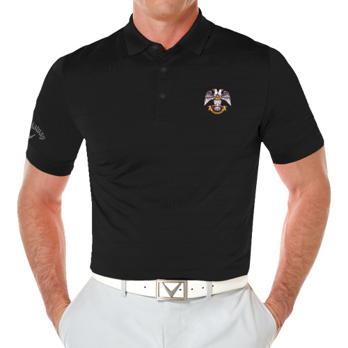  Callaway Black Opti Vent Polo - Freemasons