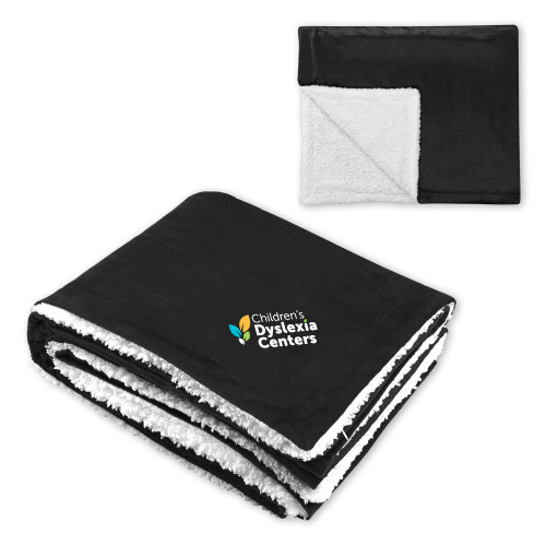  Super Soft Luxurious Black Sherpa Throw Blanket - CDC Primary