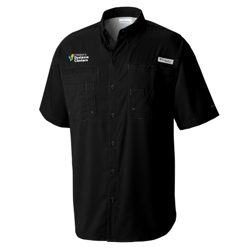  Columbia Black Tamiami Performance Short Sleeve Shirt - CDC Primary