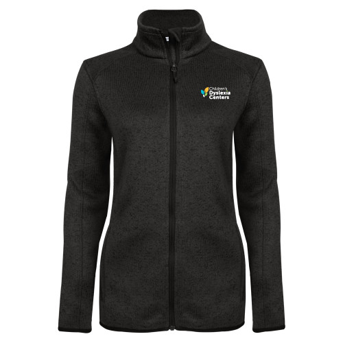  Womens Black Heather Fleece Jacket - CDC Primary