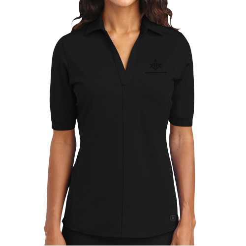  OGIO Womens Black Metro Polo - Not Just A Man A Mason