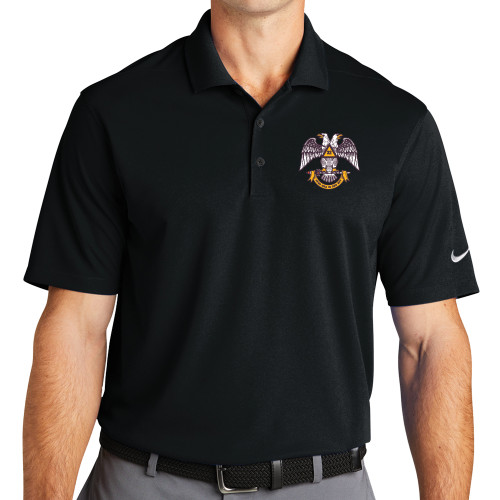  Nike Black Dri Fit Micro Pique 2.0 Polo - Spes Mea In Deo Est