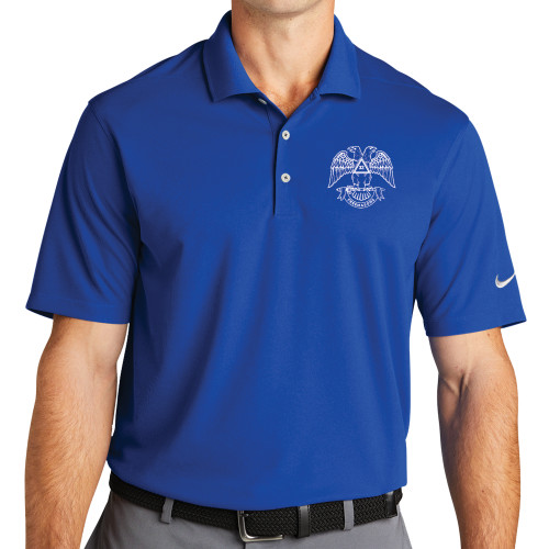 Nike Royal Dri Fit Micro Pique 2.0 Polo - Freemasons