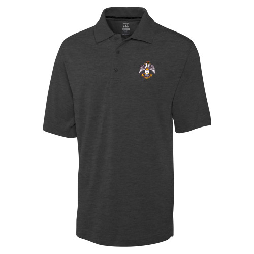  C&B Charcoal Advantage TriBlend Pique Polo - Deus Meumque Jus