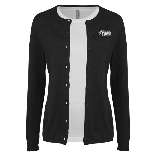  Womens Black Cardigan Sweater - CDC Primary