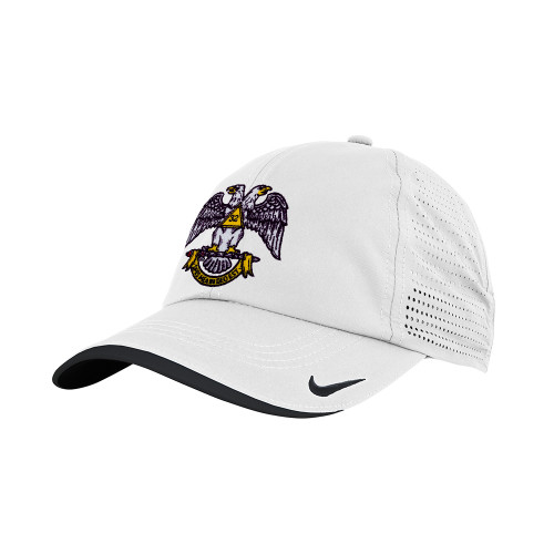  Nike White Dri Fit Perforated Hat - Spes Mea In Deo Est