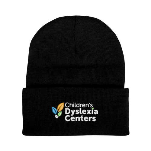  Black Knit Beanie w/Cuff - CDC Primary
