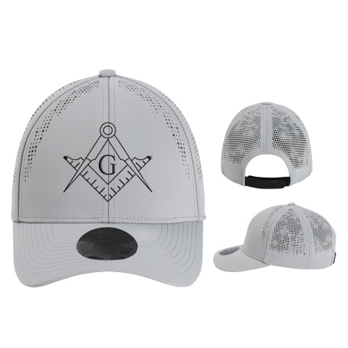  Imperial Grey The Alpha Cap - Square and Compass with G