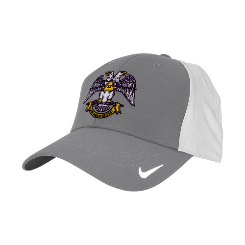  Nike Charcoal/White Swoosh Legacy 91 Hat - Spes Mea In Deo Est