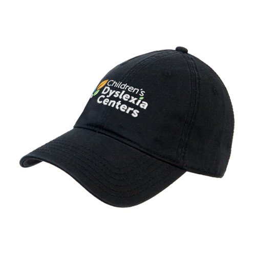  Black Unstructured Adjustable Low Profile Hat - CDC Primary