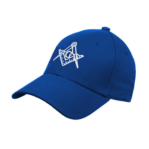  Royal Structured Adjustable Pro Style Hat - Square and Compass with G