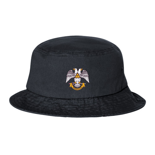  Sportsman Black Bucket Hat - Freemasons