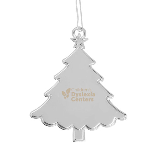  Silver Tree Ornament - CDC Primary 1 Color Engraved