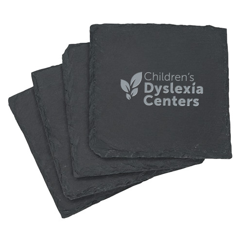  Slate Coaster Set - CDC Primary 1 Color Engraved