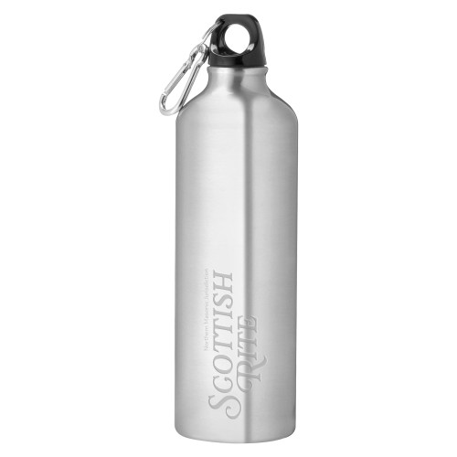  Venture Aluminum Silver Bike Bottle 26oz - Scottish Rite Engraved