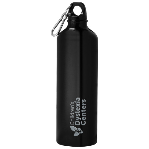  Venture Aluminum Black Bike Bottle 26oz - CDC Primary 1 Color Engraved