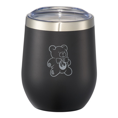  Corzo Vacuum Insulated Black Cup 12oz - CDC Bear Engraved