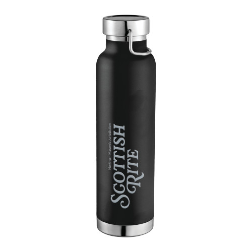  Thor Copper Vacuum Insulated Black Bottle 22oz - Scottish Rite Engraved