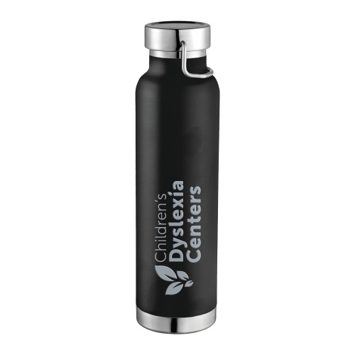  Thor Copper Vacuum Insulated Black Bottle 22oz - CDC Primary 1 Color Engraved