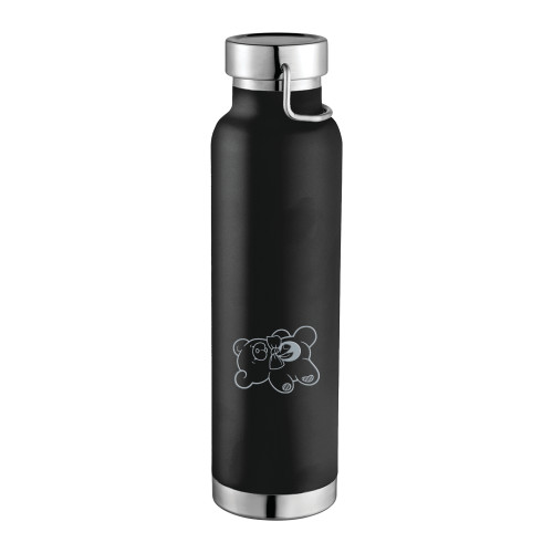  Thor Copper Vacuum Insulated Black Bottle 22oz - CDC Bear Engraved