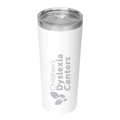  Thor Vacuum Insulated White Tumbler 22oz - CDC Primary 1 Color Engraved
