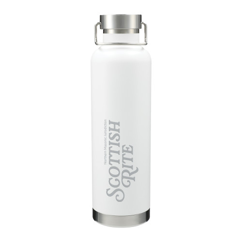  Thor Copper Vacuum Insulated White Bottle 32oz - Scottish Rite Engraved