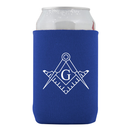  Neoprene Royal Can Holder - Square and Compass with G