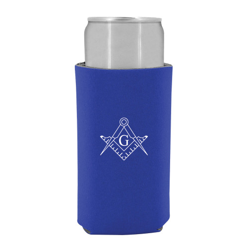  Slim Royal Can Holder - Square and Compass with G