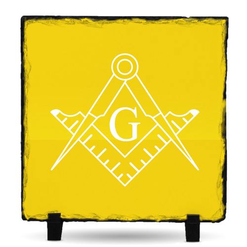  Photo Slate - Square and Compass with G