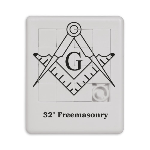  Scrambler Sliding Puzzle - Square and Compass with G
