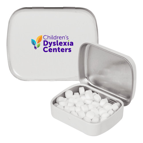  White Rectangular Peppermint Tin - CDC Primary Gradient