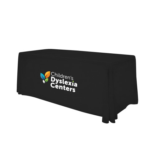  Black 6 foot Table Throw - CDC Primary Gradient