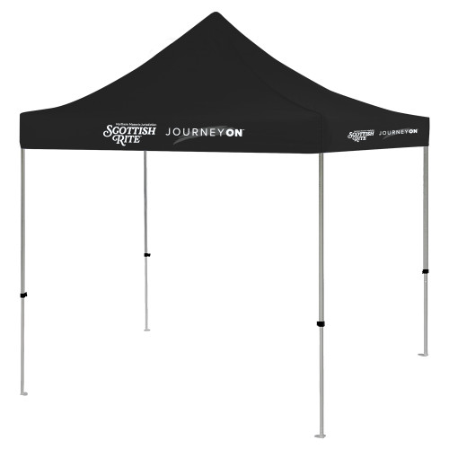  9 ft x 9 ft Black Tent - Scottish Rite - Journey On Horizontal