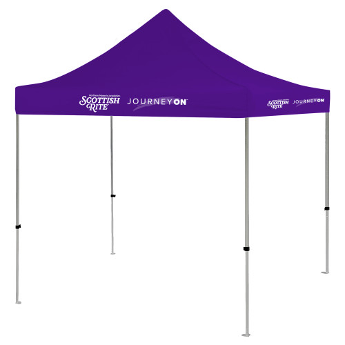  9 ft x 9 ft Purple Tent - Scottish Rite - Journey On Horizontal