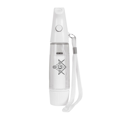  White Mini Personal Mister - Square and Compass with G