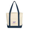 Thumbnail image for  Cotton Canvas Natural/Navy Tote Bag